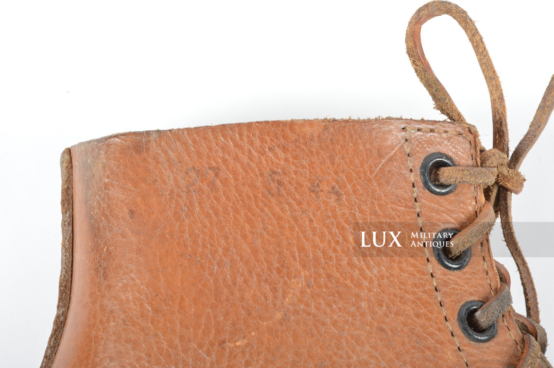 Late-war German low ankle combat boots, « RBNr » - photo 24
