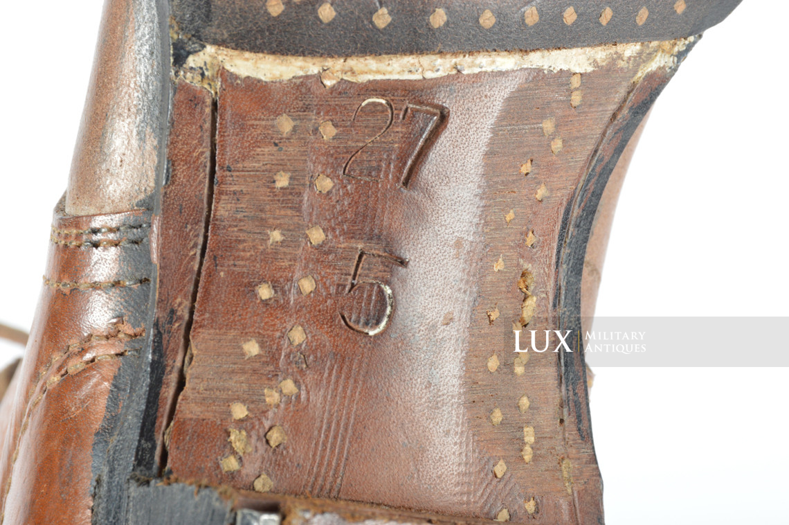 Late-war German low ankle combat boots, « RBNr » - photo 34