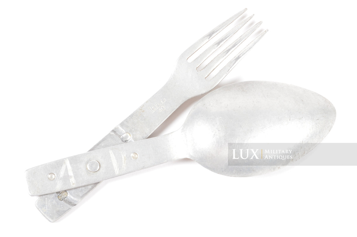 German field spoon/fork combo cutlery set, « LGK&F 40 » - photo 8