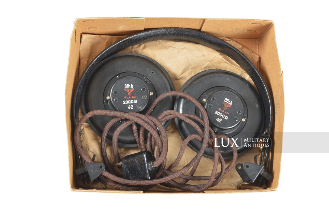 Unissued German Panzer / Armored headphones, « DFH.B 42 » - photo 8