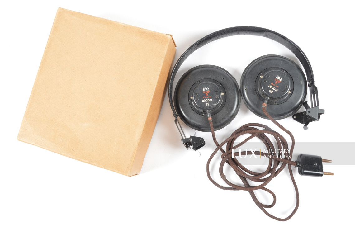 Unissued German Panzer / Armored headphones, « DFH.B 42 » - photo 9