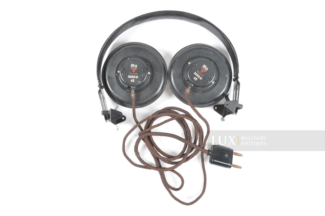 Unissued German Panzer / Armored headphones, « DFH.B 42 » - photo 10