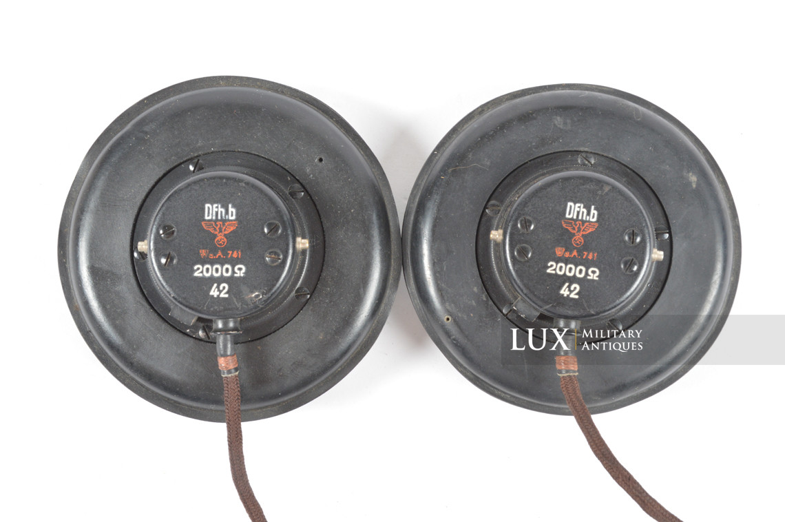Unissued German Panzer / Armored headphones, « DFH.B 42 » - photo 11