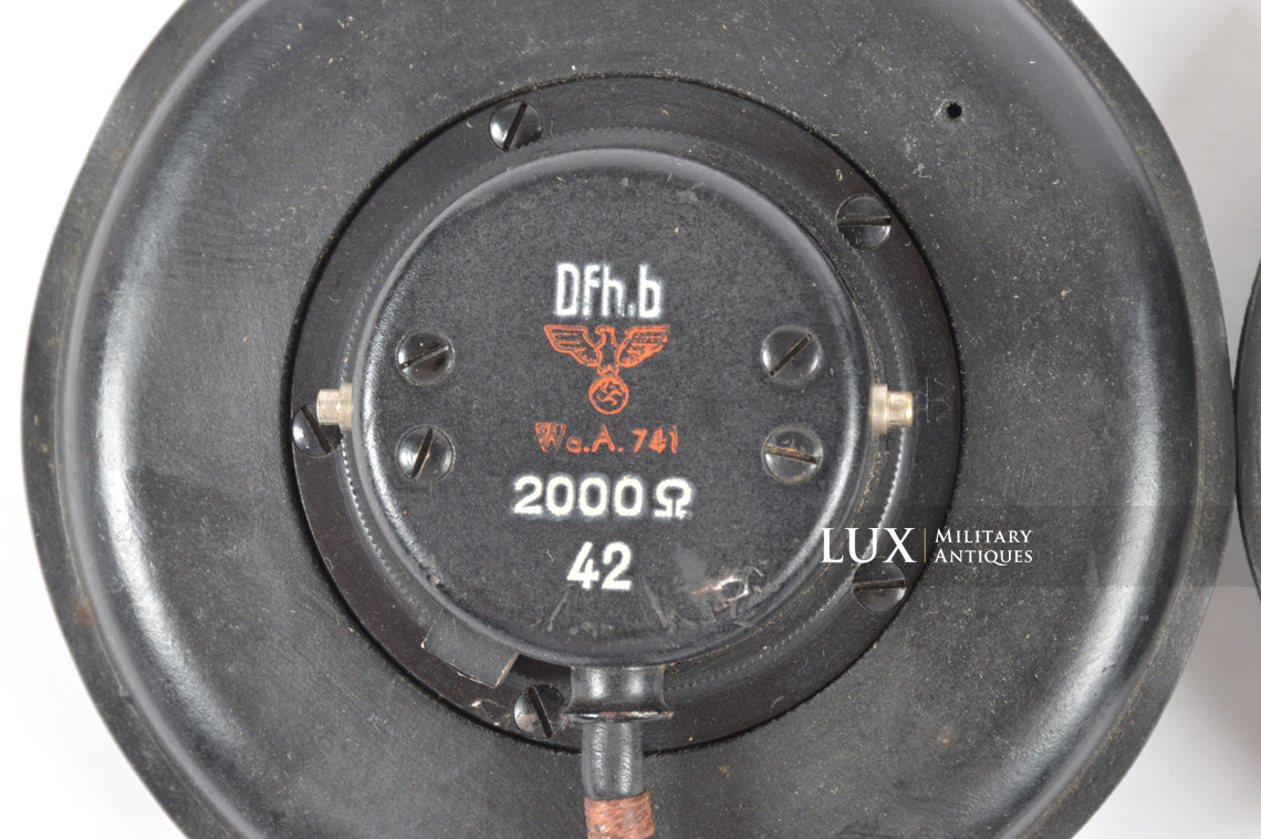 Unissued German Panzer / Armored headphones, « DFH.B 42 » - photo 12