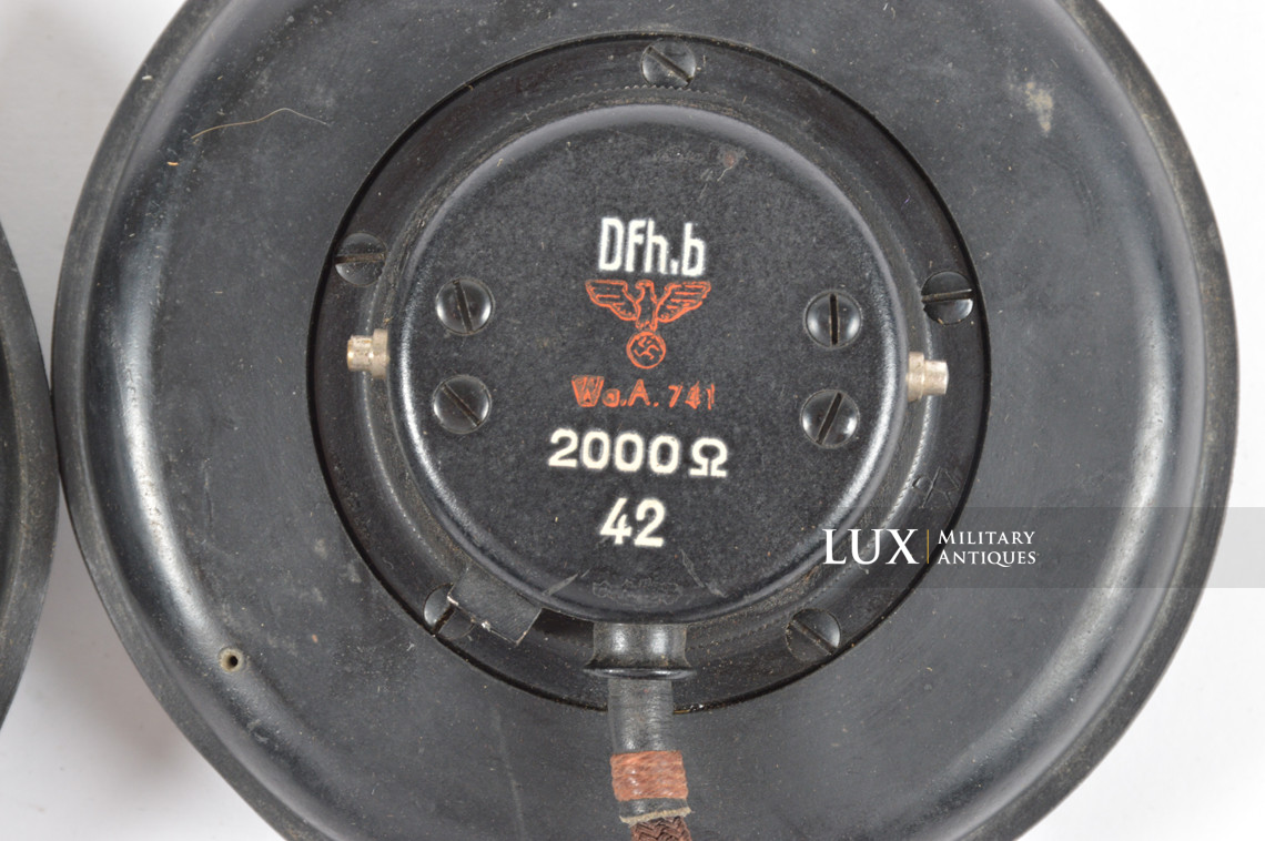 Unissued German Panzer / Armored headphones, « DFH.B 42 » - photo 13