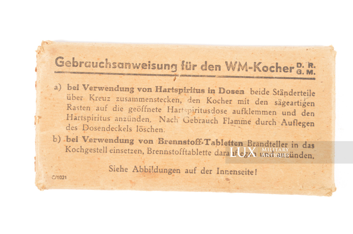 German soldier’s individual stove, « WM Kocher » - photo 8