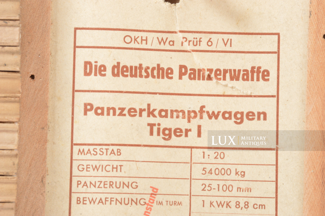 German army panzer recognition and training model, « TIGER I » - photo 36