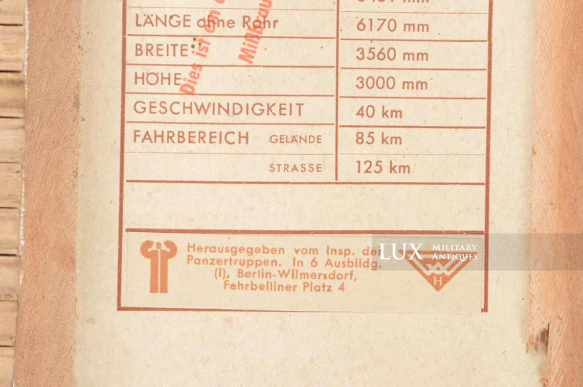 German army panzer recognition and training model, « TIGER I » - photo 38