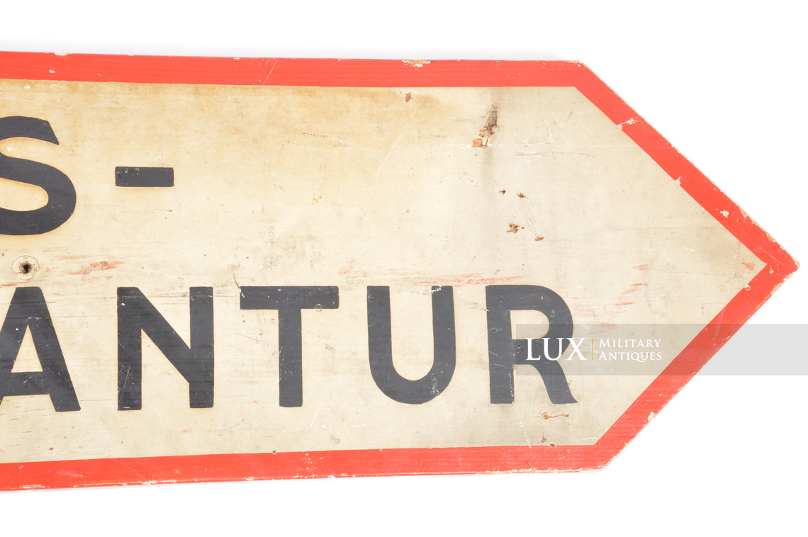German wooden sign « ORST-KOMMANDANTUR » - photo 10
