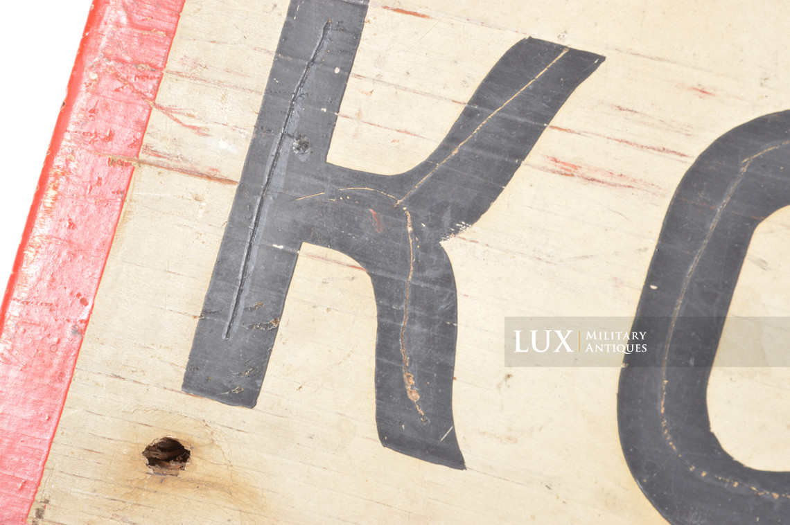 German wooden sign « ORST-KOMMANDANTUR » - photo 11