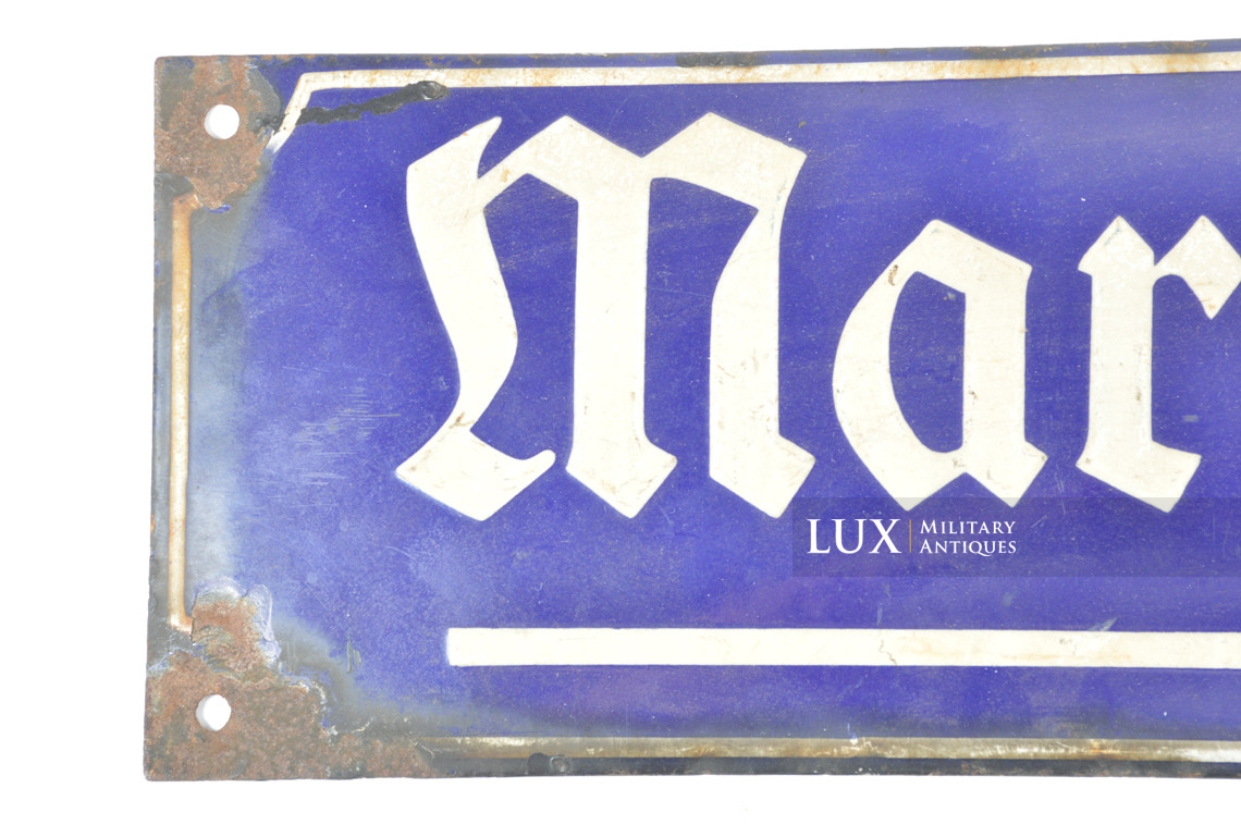 German enamelled street sign, « Margratenstrasse » - photo 8