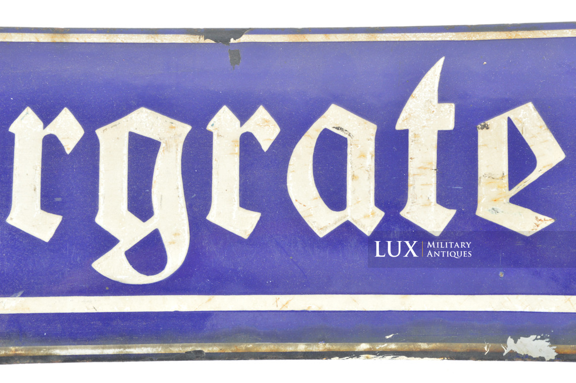 German enamelled street sign, « Margratenstrasse » - photo 9