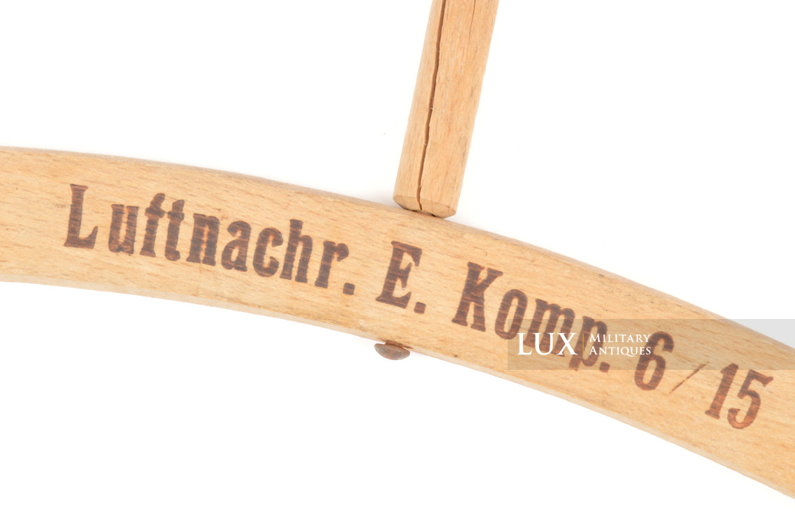 Cintre à vêtement allemand Luftwaffe, « Luftnachr. E. Komp. 6/15 » - photo 8
