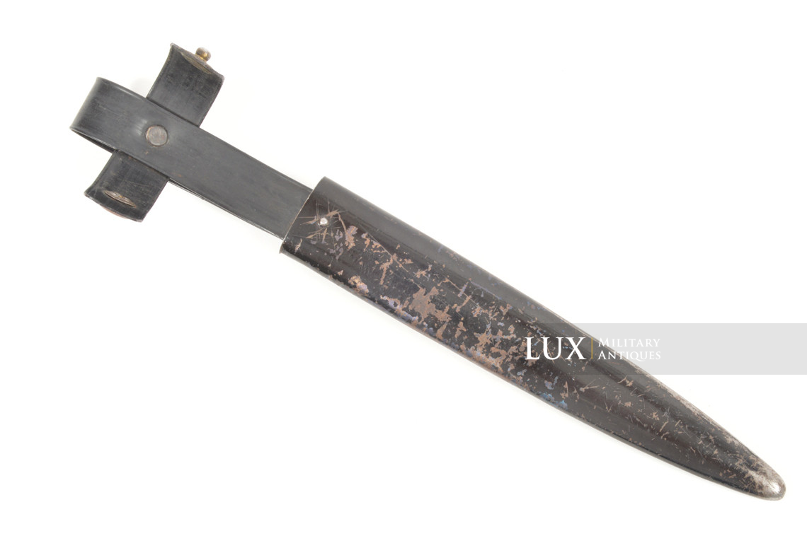 Couteau de combat allemand Heer / Waffen-SS avec une rare variante de fourreau - photo 18