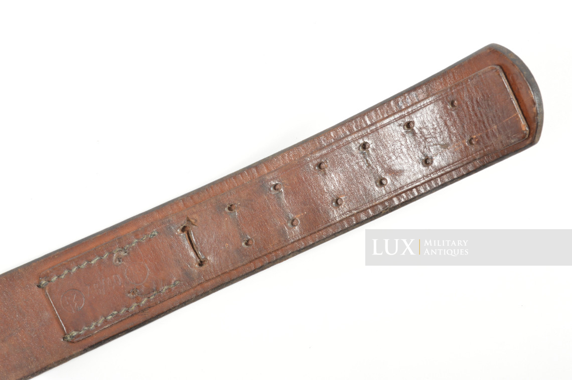 Rare cuir de ceinturon précoce SS-VT, « RZM 48/40 SS » - photo 13