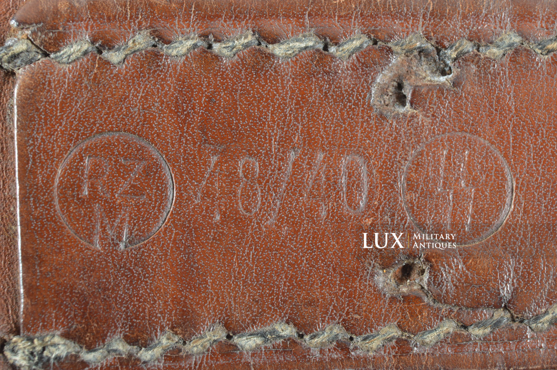Rare cuir de ceinturon précoce SS-VT, « RZM 48/40 SS » - photo 15