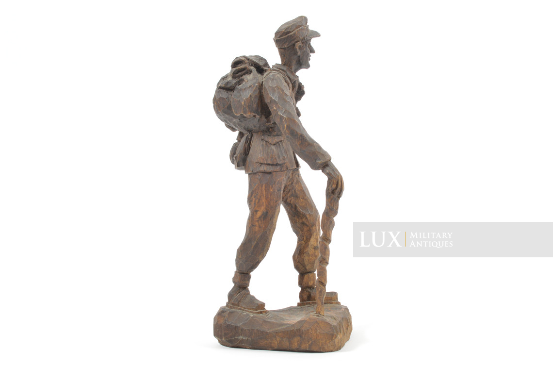 Statuette en bois sculptée, « Gebirgsjäger » - photo 7