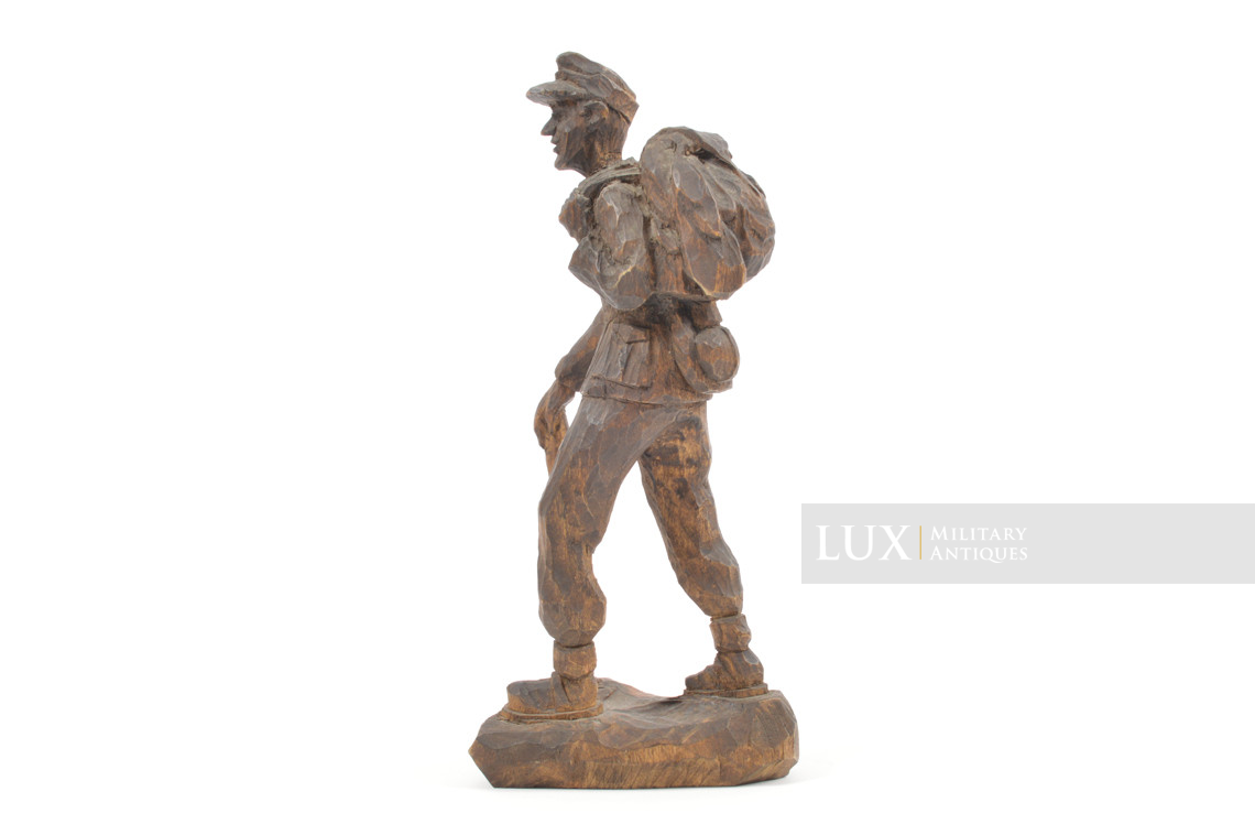 Statuette en bois sculptée, « Gebirgsjäger » - photo 9