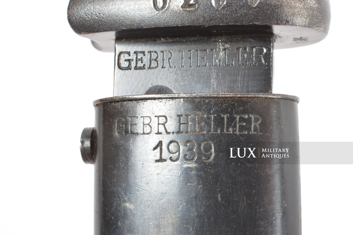 Baïonnette allemande 98k précoce, « GEBR. HELLER 1939 » - photo 24