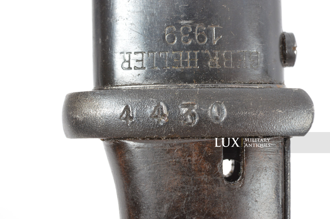 Baïonnette allemande 98k précoce, « GEBR. HELLER 1939 » - photo 27