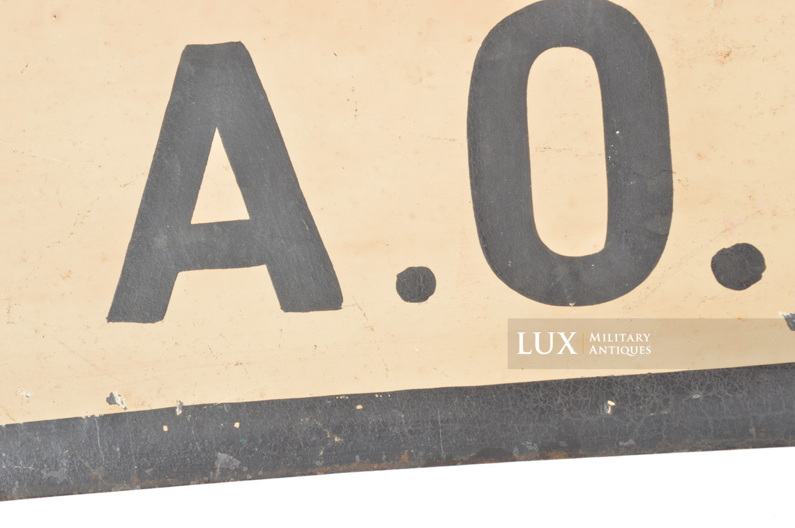 Rare German vehicle pennant, « HEERESSTREIFE / AOK » - photo 11