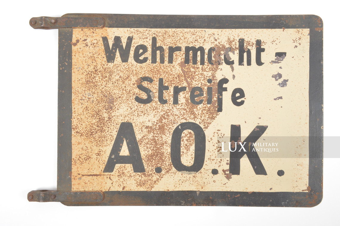 Rare German vehicle pennant, « HEERESSTREIFE / AOK » - photo 19