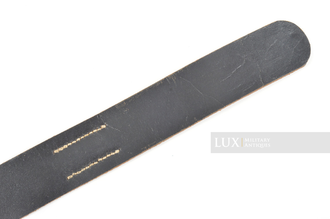 Mid-war Heer / Waffen-SS leather belt, « SVATOS PRAG » - photo 12