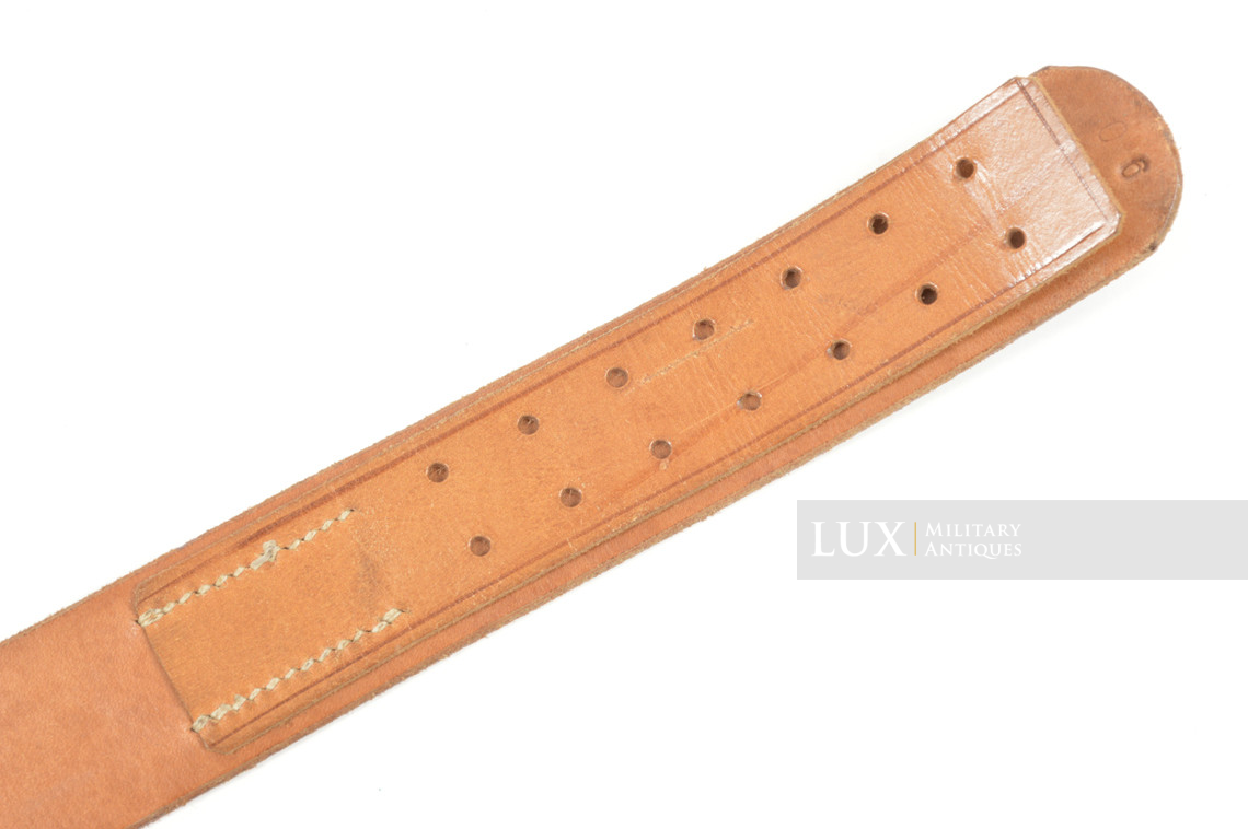 Mid-war Heer / Waffen-SS leather belt, « SVATOS PRAG » - photo 14