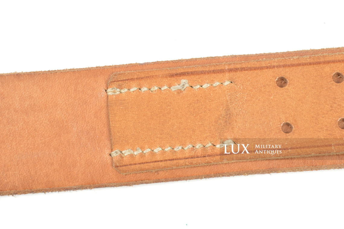 Mid-war Heer / Waffen-SS leather belt, « SVATOS PRAG » - photo 15