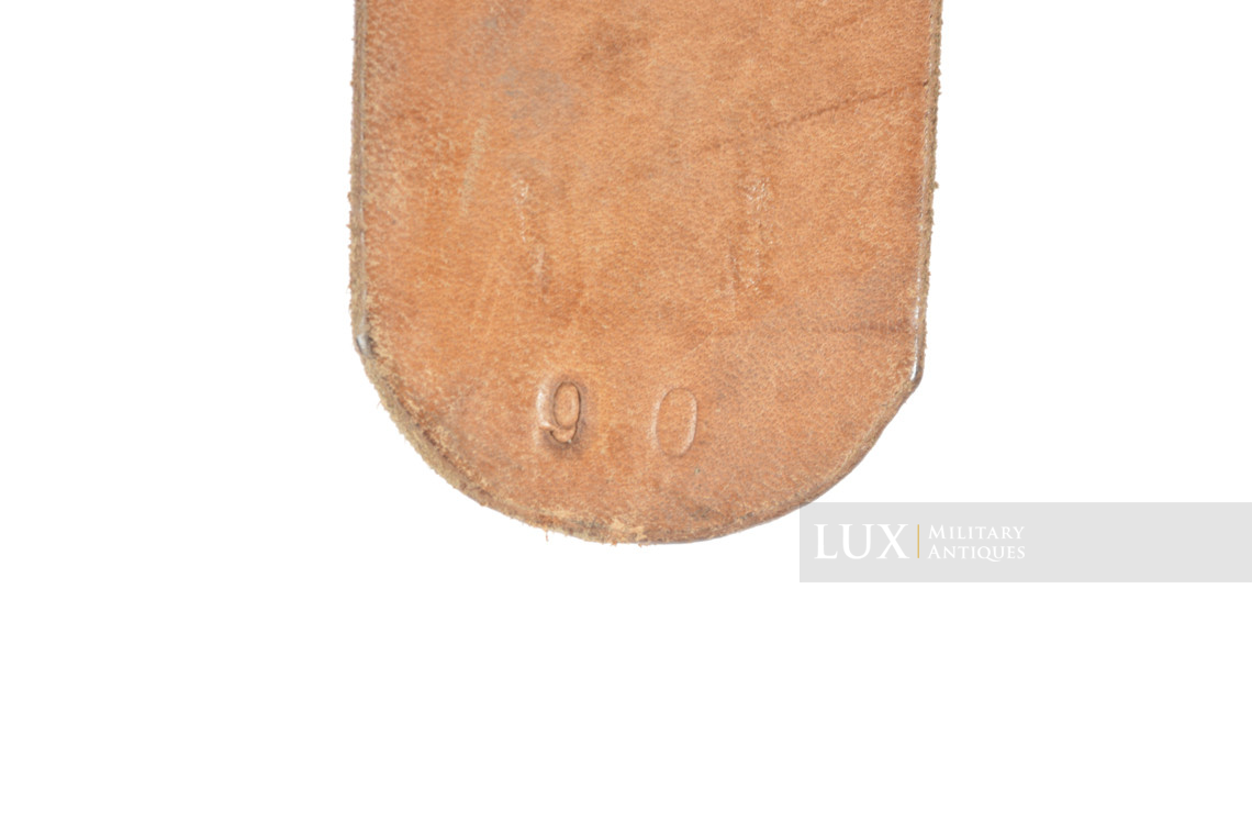 Mid-war Heer / Waffen-SS leather belt, « SVATOS PRAG » - photo 16