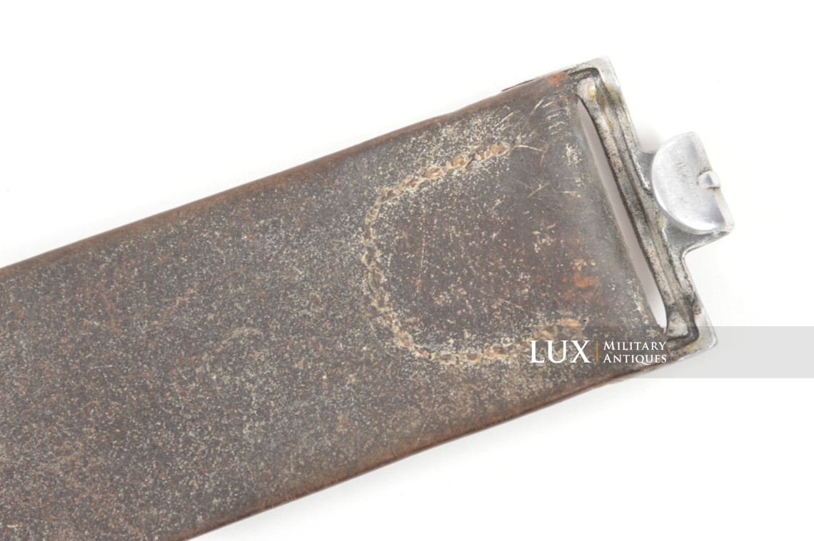 Early Luftwaffe chocolate brown combat service belt, unit marked « FLAK » - photo 8