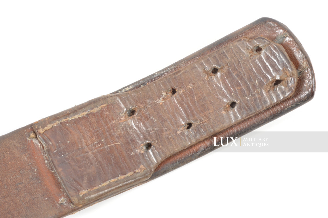Early Luftwaffe chocolate brown combat service belt, unit marked « FLAK » - photo 18