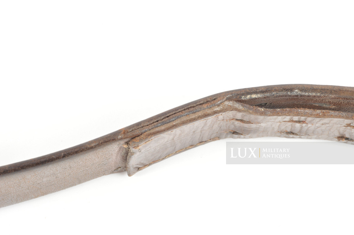 Early Luftwaffe chocolate brown combat service belt, unit marked « FLAK » - photo 19