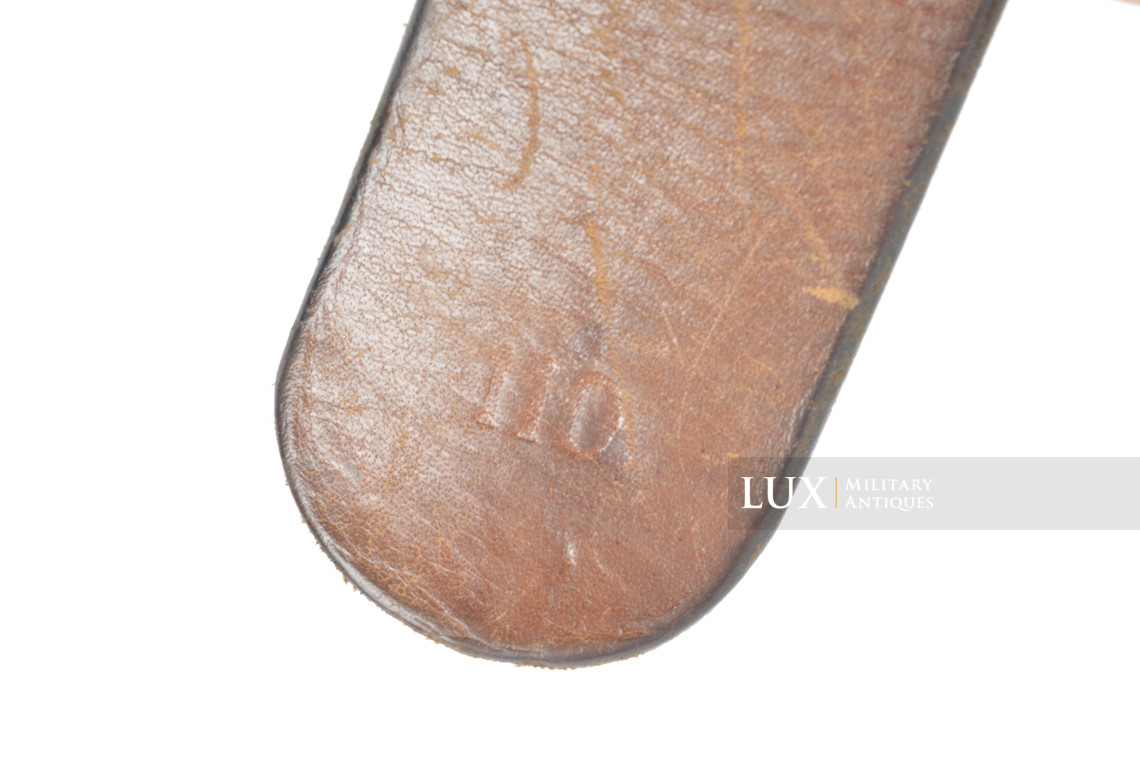Cuir de ceinturon Heer / Waffen-SS milieu de guerre, « HEYDEN 1942 » - photo 15