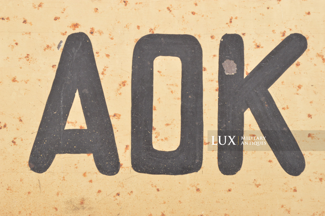 Rare German vehicle pennant, « HEERESSTREIFE / AOK » - photo 11