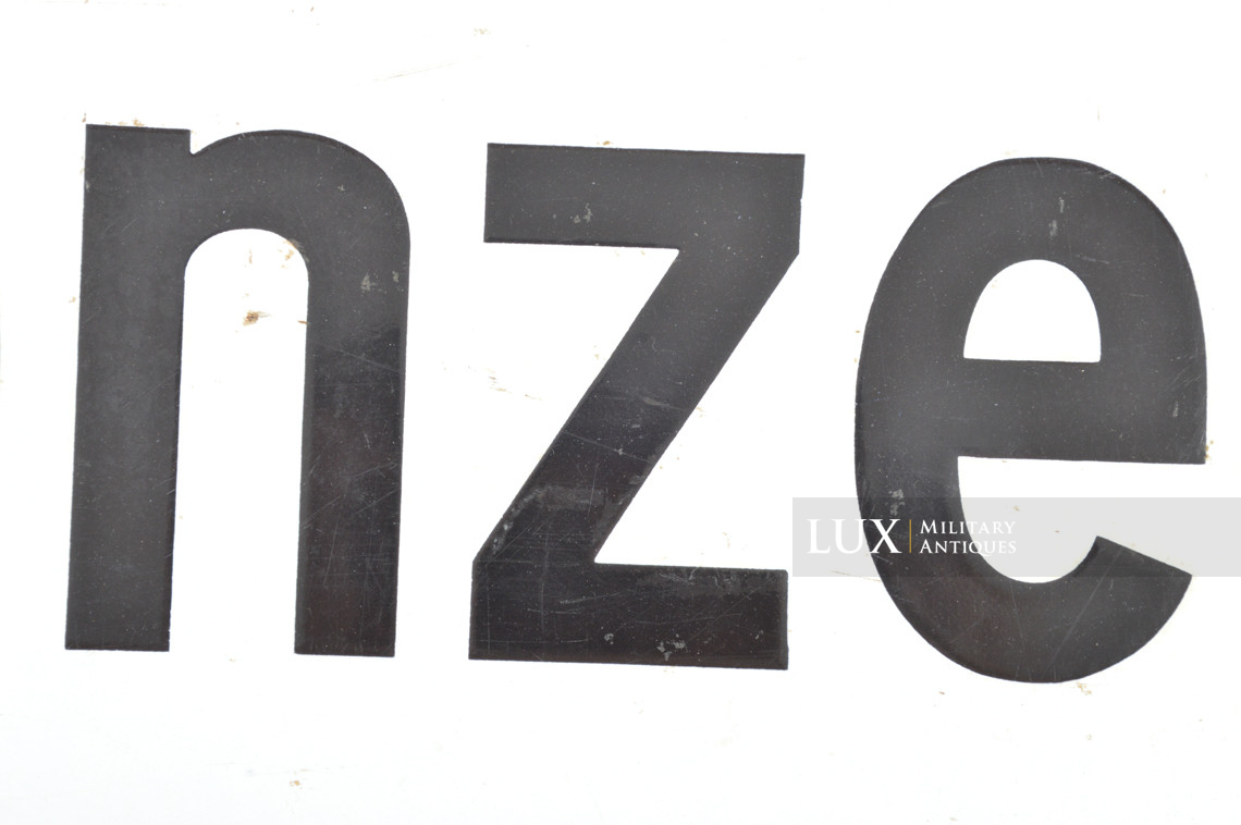 Rare German enamel road sign announcing the border with the Reich, « Reichsgrenze » - photo 13