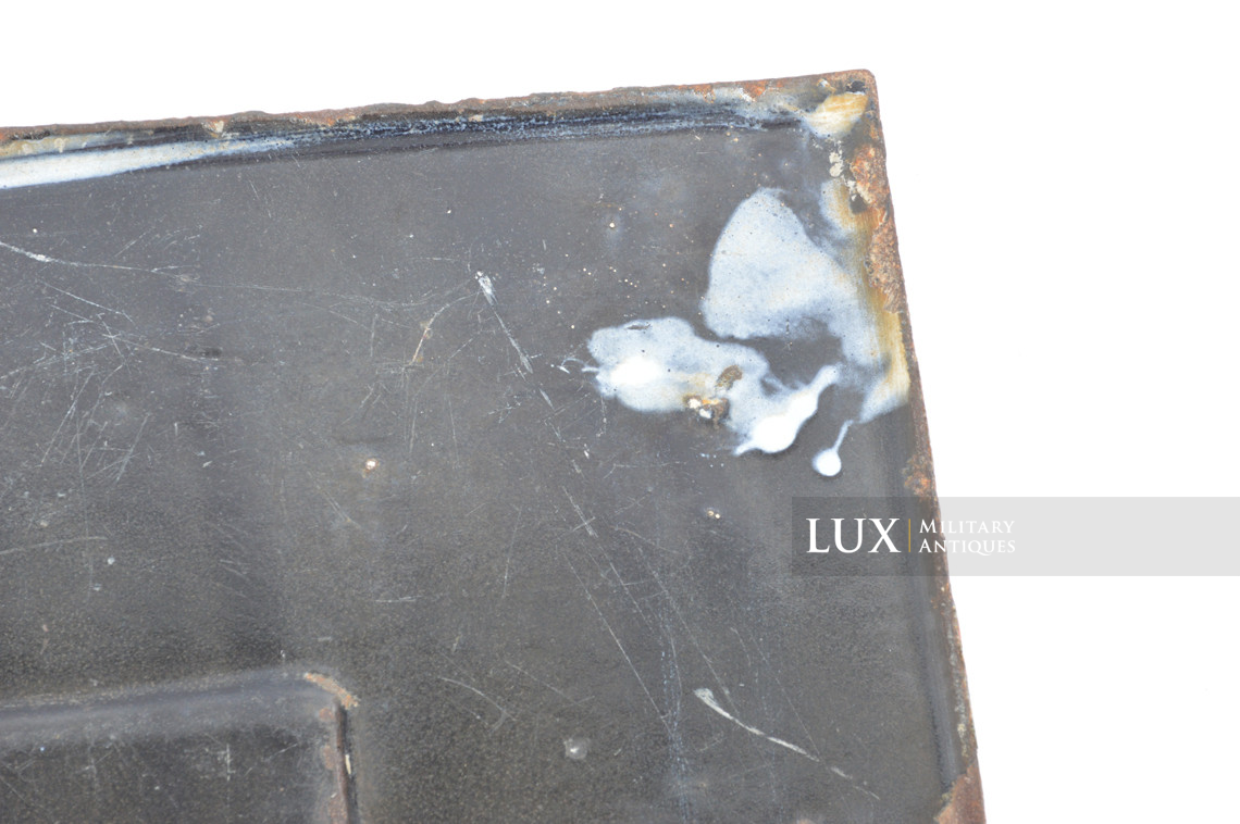 Rare German enamel road sign announcing the border with the Reich, « Reichsgrenze » - photo 24