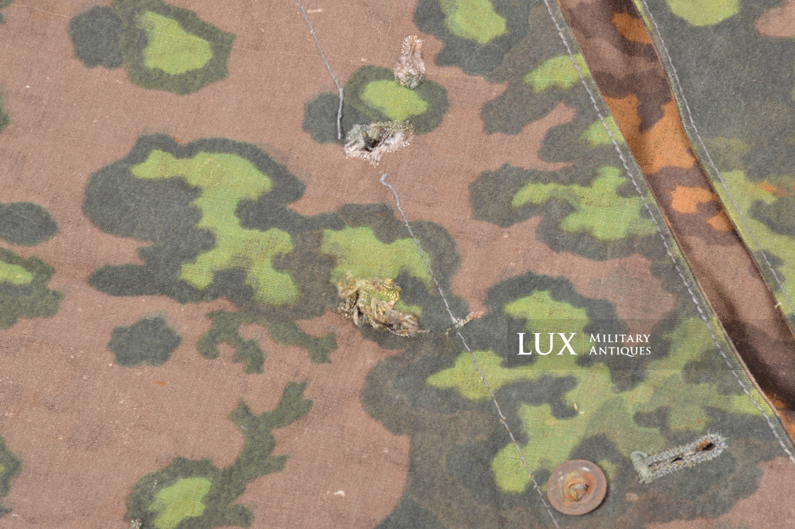 Late-war Waffen-SS camouflage shelter quarter / poncho, « Oakleaf A » - photo 9