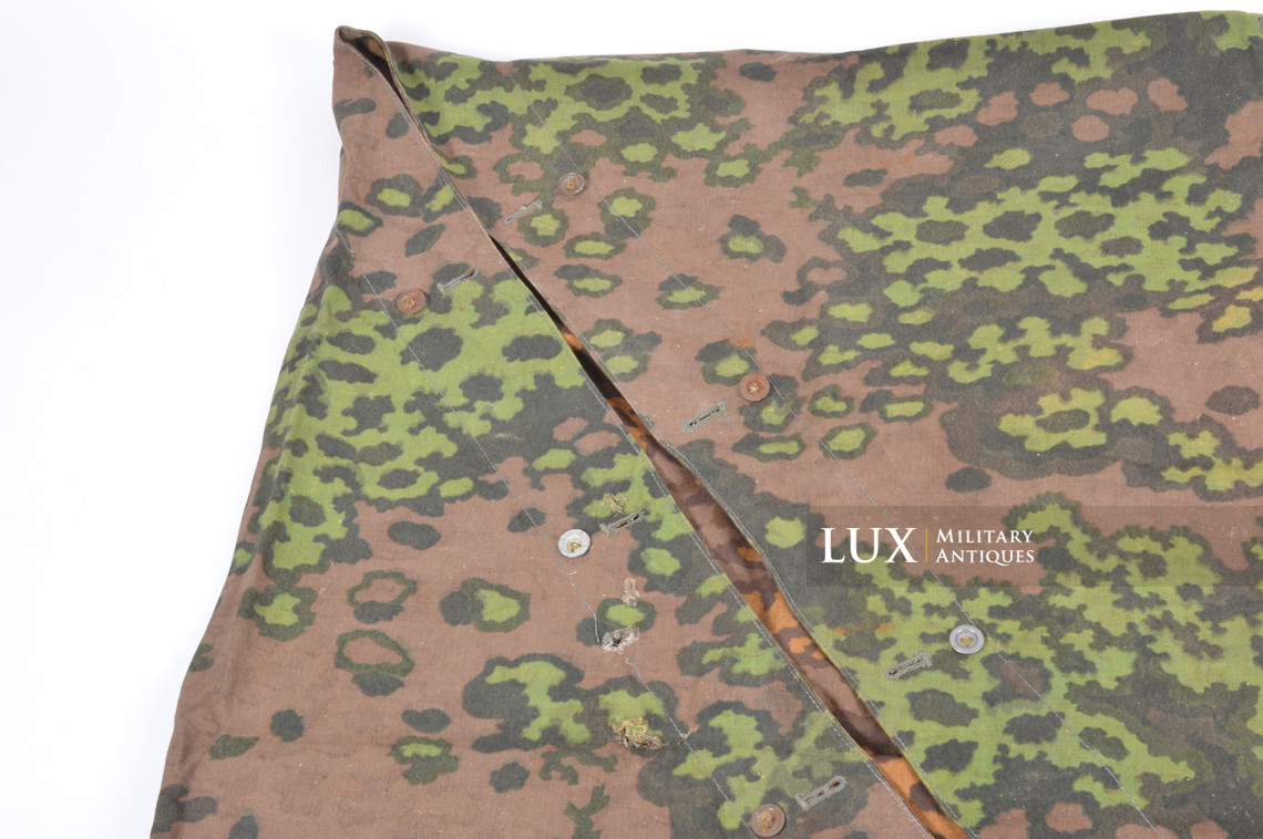 Late-war Waffen-SS camouflage shelter quarter / poncho, « Oakleaf A » - photo 10