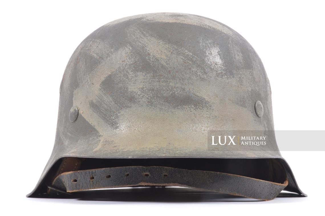 M42 green textured camouflage combat helmet, « Kustenartillerie » - photo 9