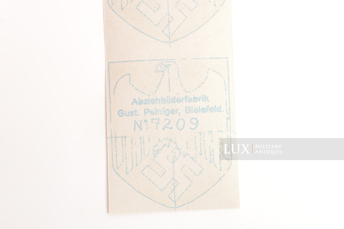 German unapplied Heer helmet decals set, « Gustav Peiniger » - photo 9
