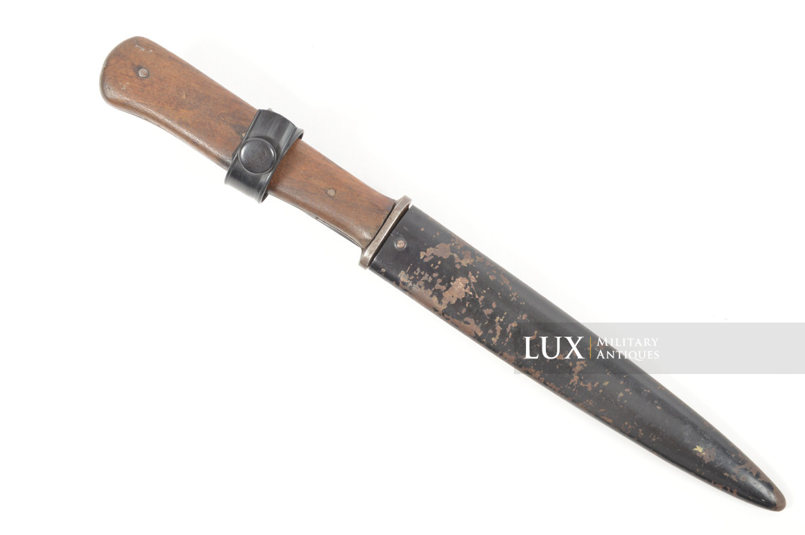 Couteau de combat Heer / Waffen-SS avec une rare variante de fourreau, « F.W. Höller » - photo 8