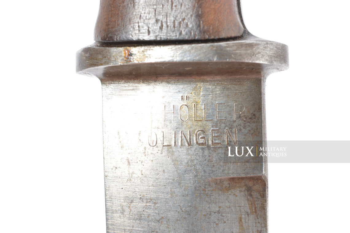 Couteau de combat Heer / Waffen-SS avec une rare variante de fourreau, « F.W. Höller » - photo 18
