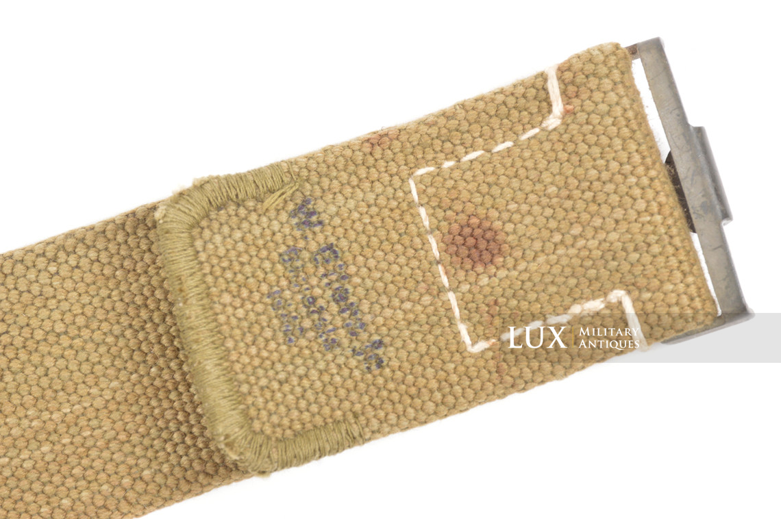 Unissued German Heer / Luftwaffe Tropical EM's combat web belt, « 1942 » - photo 8