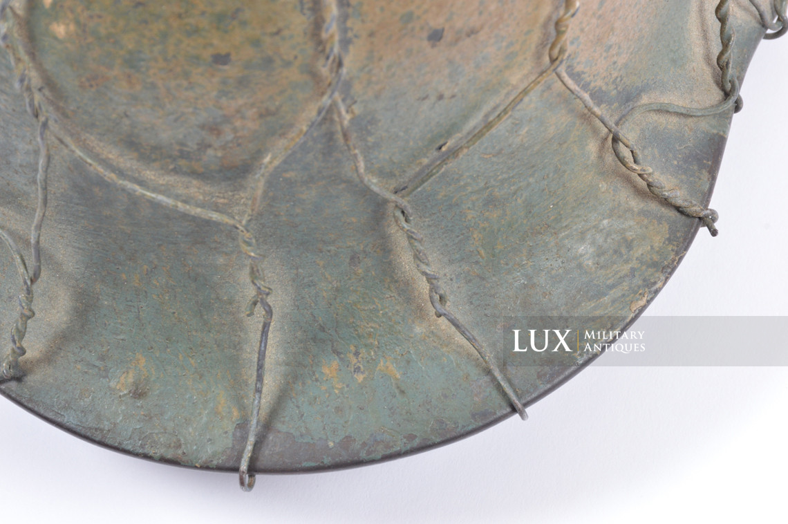 Rare casque M35 Luftwaffe grillagé camouflé deux tons - photo 19