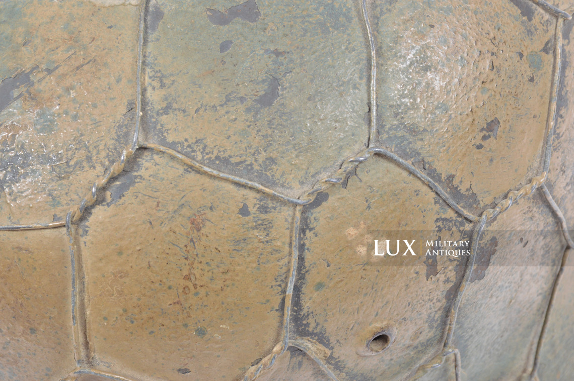 Rare casque M35 Luftwaffe grillagé camouflé deux tons - photo 21