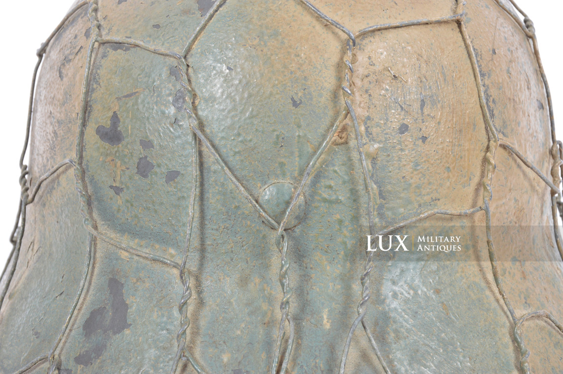 Rare casque M35 Luftwaffe grillagé camouflé deux tons - photo 28