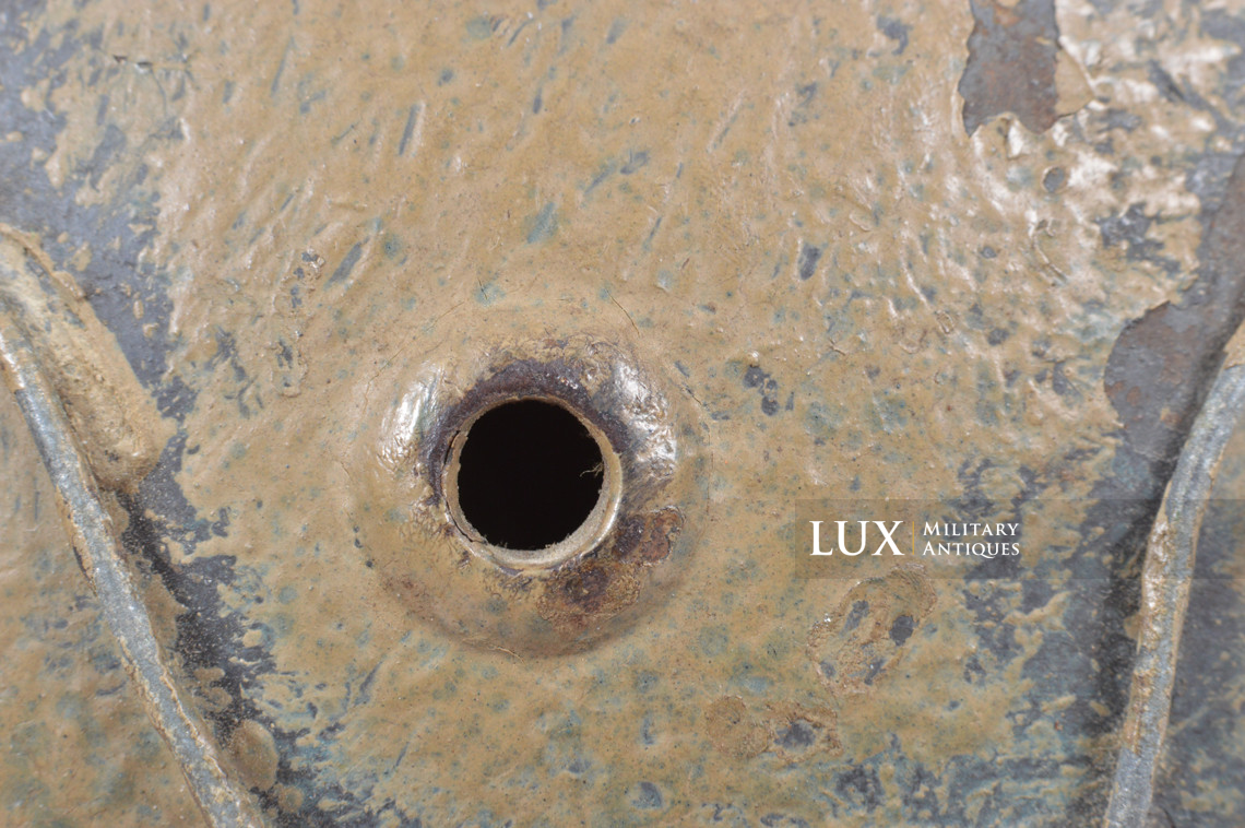 Rare casque M35 Luftwaffe grillagé camouflé deux tons - photo 29