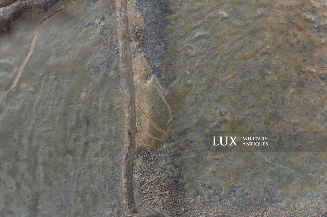 Rare casque M35 Luftwaffe grillagé camouflé deux tons - photo 32