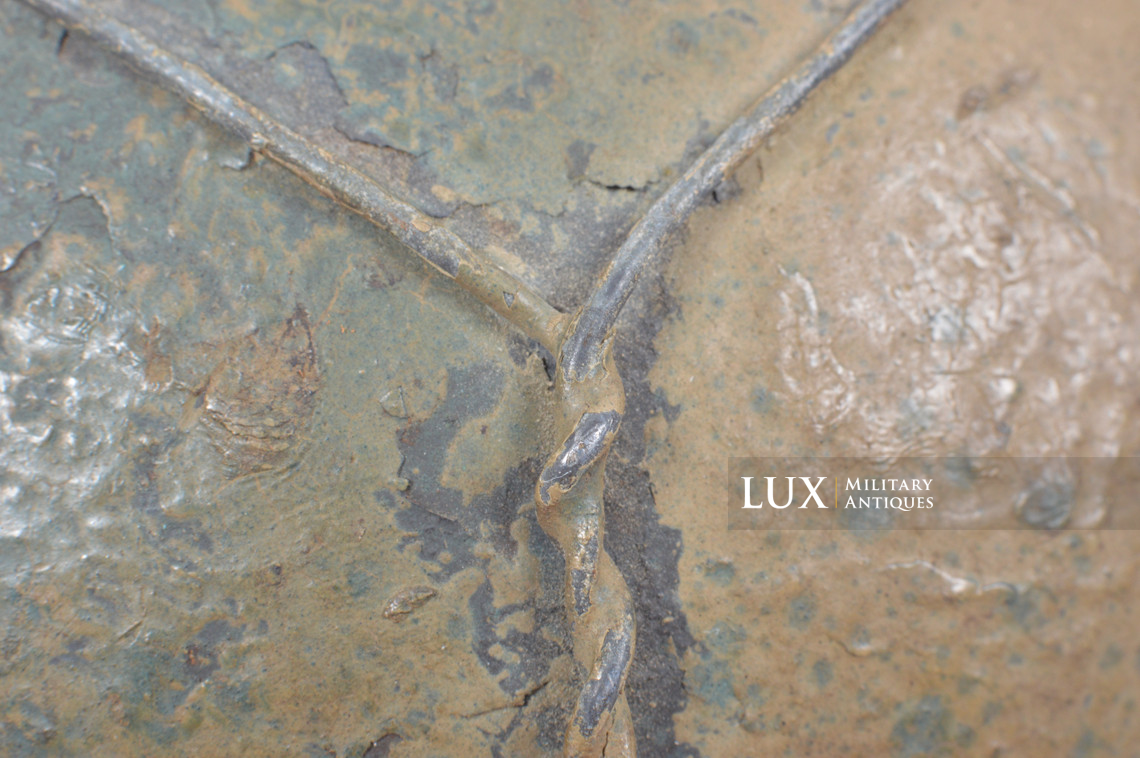 Rare casque M35 Luftwaffe grillagé camouflé deux tons - photo 36